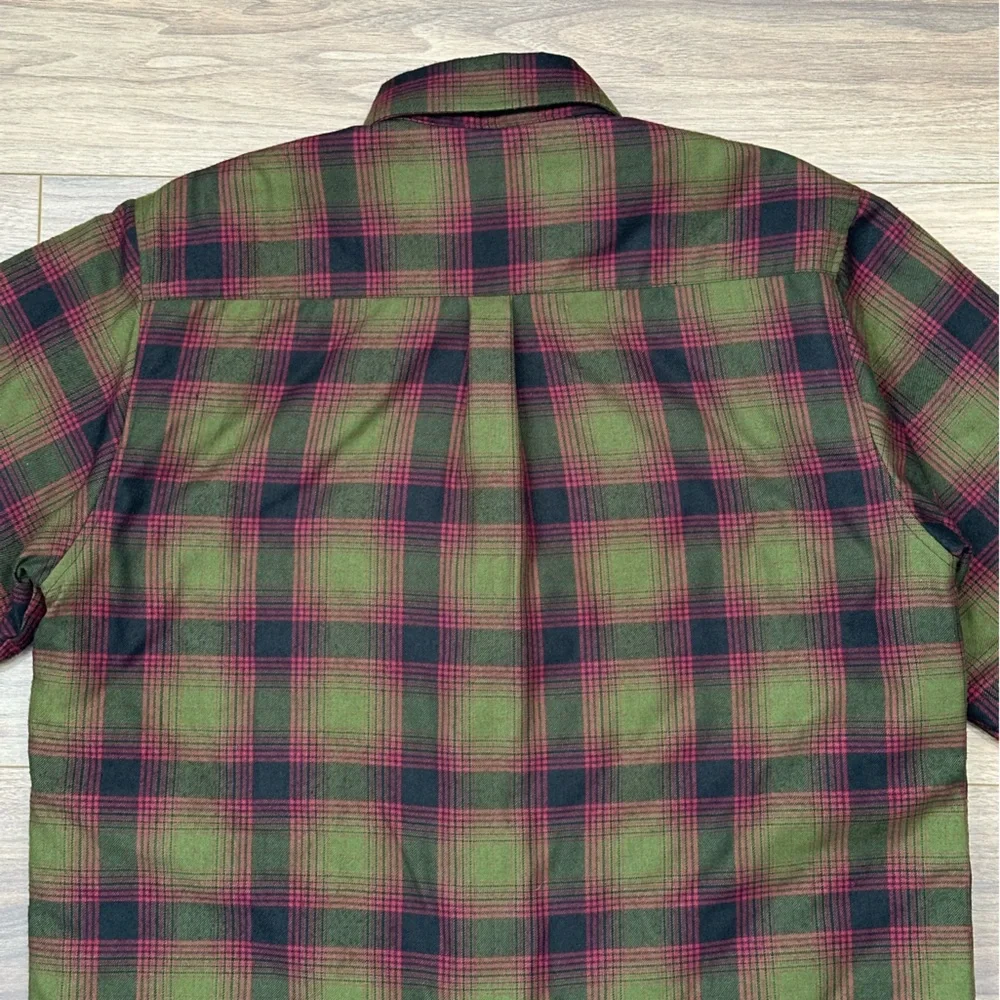 Dixxon Flannel The Payback Jacket Quilted Pearl Snap in Green/Black Size Large